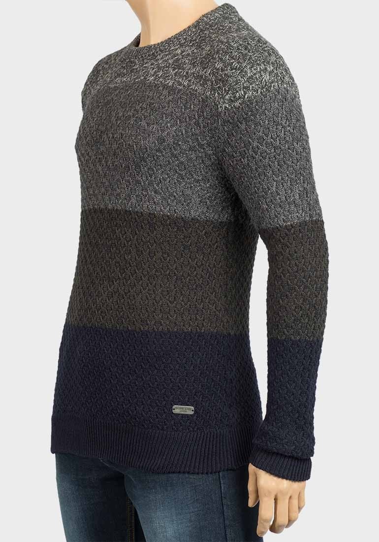 Brave Soul Mens Colour Block Textured Knitted 