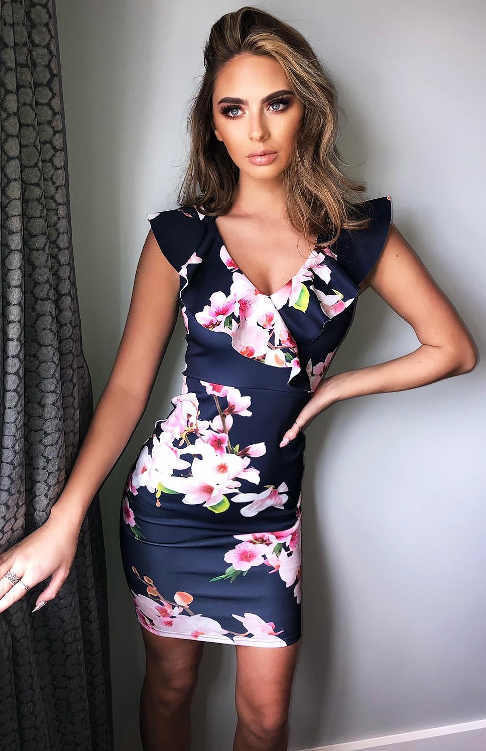 Tamara Floral Frill Dress